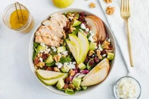 Fruit & Walnut Chicken Dinner Salad for diabetes