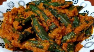 Safest food for diabetics in restaurants tawa-masala-bhindi