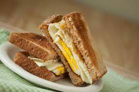 Whole grain bread egg sandwich