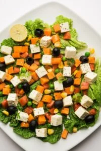 grilled paneer salad for pcos diet plans