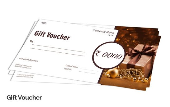 Gift Cards or Vouchers 