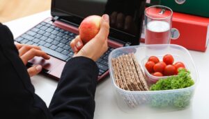 Healthy snacks in the office kitchen