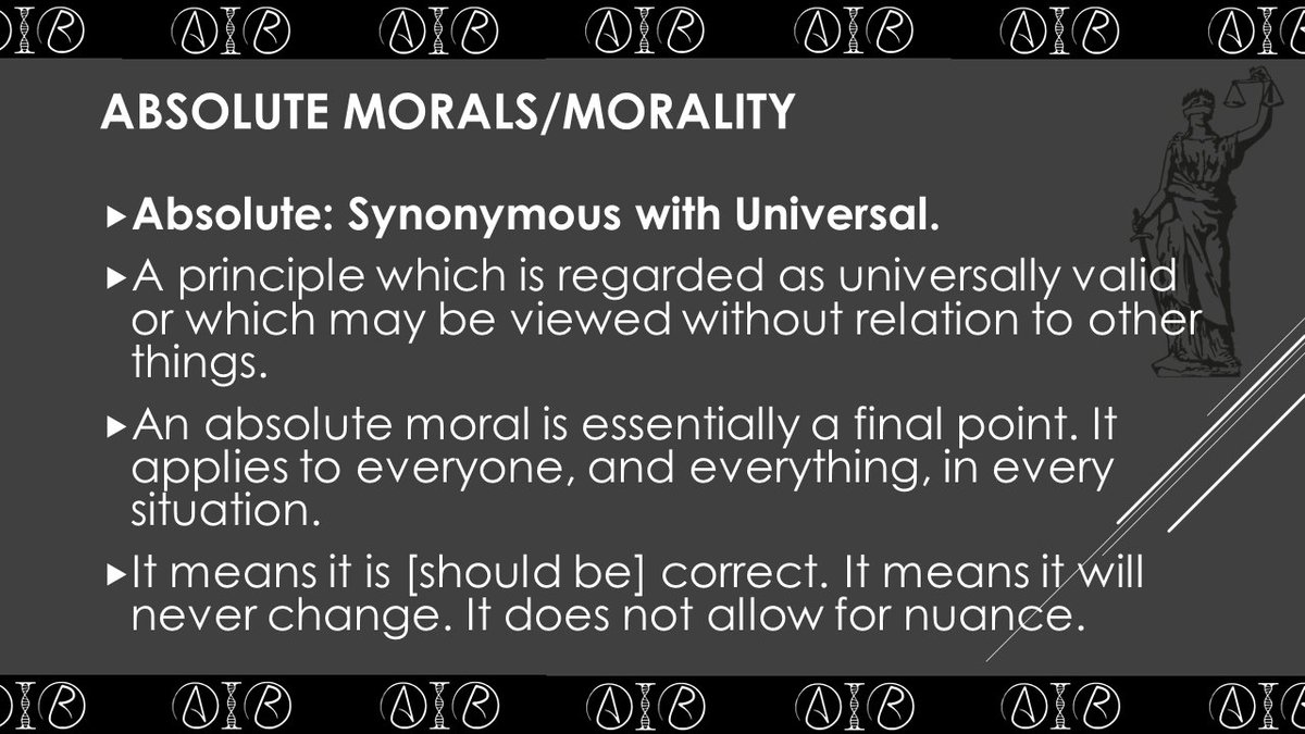 Absolute Moral Principles