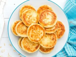 Cottage Cheese Pancakes as diabetic breakfast 