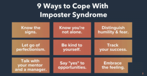 cope with imposter syndrome
