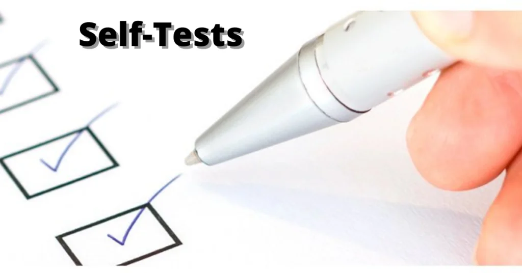 Self-Tests 40 Different Types of Self-Tests