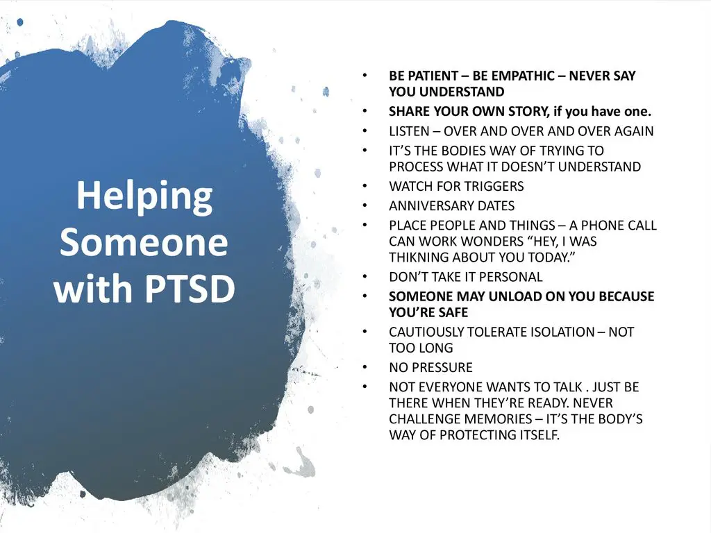 Helping Someone With PTSD