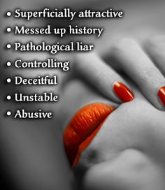 symptoms of female sociopath