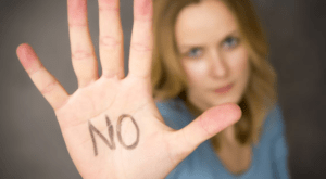 saying no