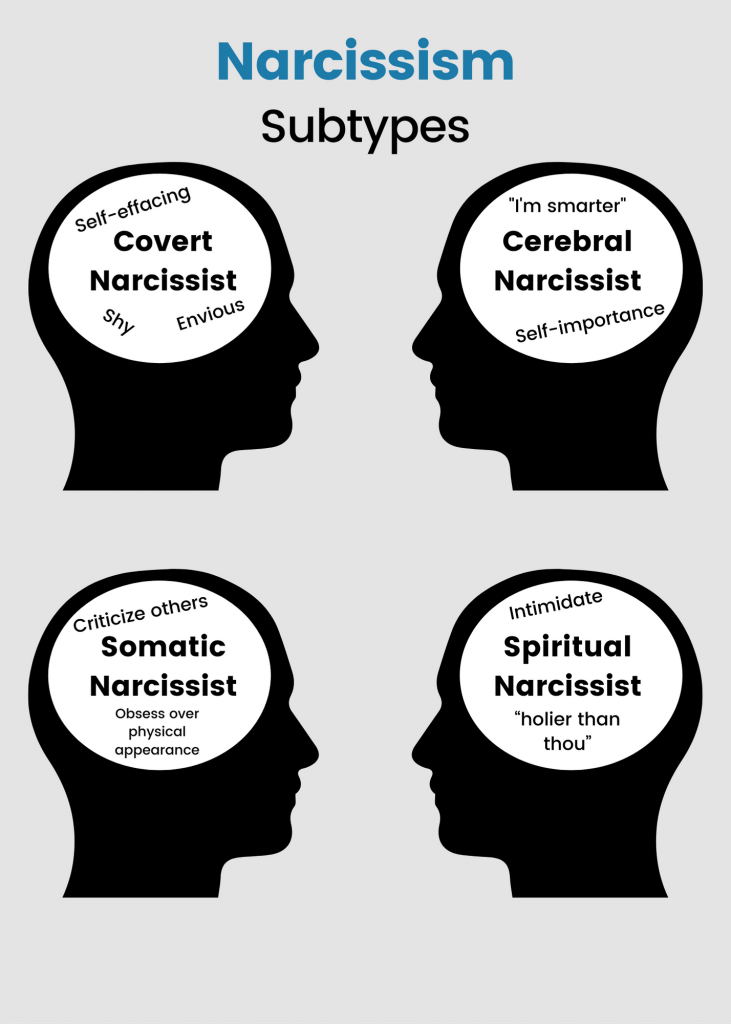 types covert narcissism