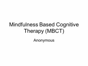 MBCT for OCD