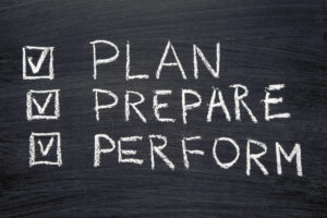 Be prepared