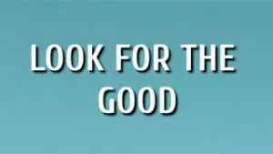 Look For The Good