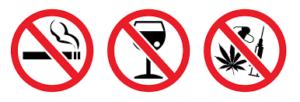 Avoid drugs and alcohol