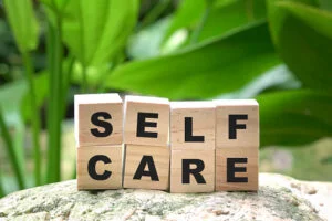 self care for OCD repeating words