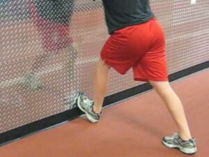 Ankle dorsiflexion stretch